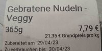 Gebratene Nudeln - Veggie