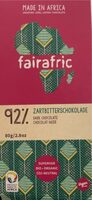 Zartbitterschokolade 92 %