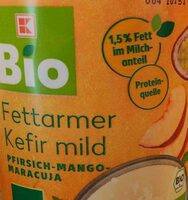 Bio Fettarmer Kefir mild Pfirsich-Mango-Maracuja