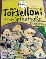 Bio Tortelloni in Spinatsoße