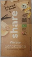 Share Weise Schokolade mit einem Hauch Zitrone