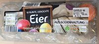10 Bunte, Gekochte Eier