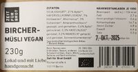 Birchermüsli vegan
