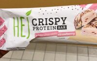 Crispy protein bar white chocolate strawberry