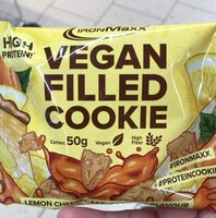 Vegan filled cookie Lemon Cheesecake - Caramel Flavour