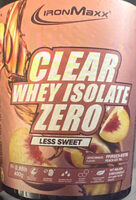 Clear Whey Isolate Less Sweet Pfirsich Eistee