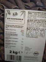Pâtes au chanvre bio