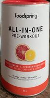 All-in-one PRE-WORKOUT goût orange sanguine et citron