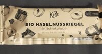 Barre bio à la noisette enrobée de chocolat