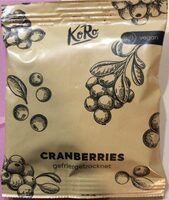 Cranberries lyophilisées