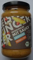 Reishunger mit Sauce Erdnuss Mango&Chili