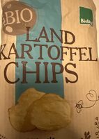 Landkartoffelchips Steinsalz