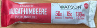 Veganer Nougat & Himbeere Proteinriegel