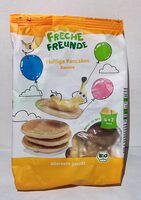 Verzehrfertige Bio-Pancakes mit Banane