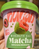 Matcha gefrorene Himbeeren