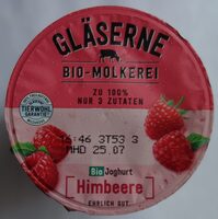 Bio-Joghurt mit Bio-Himbeeren