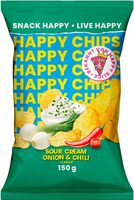 Happy Chips - Sour Cream Onion & Chili Flavour