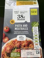 Pasta and meatballs