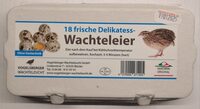 18 frische Delikatess-Wachteleier