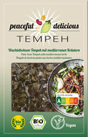 Wachtelbohnen-Tempeh mit mediterranen Kräutern