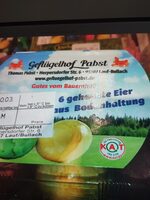 6 gekochte Eier aus Bodenhaltung