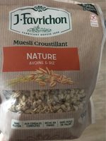 Muesli croustillant nature