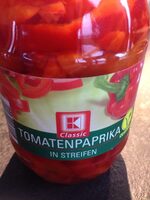 Paprika, rot, in Streifen