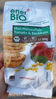 Mini galette de mais à la tomate et basilic