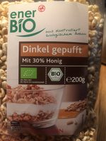 Bio Dinkel gepufft mit 30% Honig