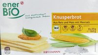 Knusperbrot Aus Reis & Mais Mit Meersalz
