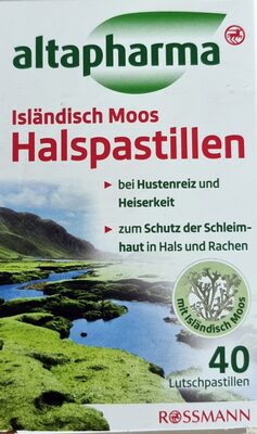 Isländisch Moos Halspastillen by Altapharma