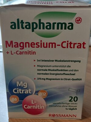 Magnesium-Citrat + L-Carnitin by Altapharma