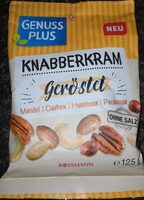 Knabberkram geröstet (Mandel, Cashew, Haselnuss, Pecanuss)