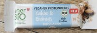 Veganer Proteinriegel Kakao umd Erdnuss