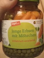 Jumge Erbsen mit Möhrchen