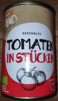 Geschälte Tomaten in Stücken (Bio)