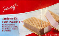 Sandwich-Eis Fürst Pückler Art