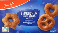 Lebkuchen Sterne, Herzen, Bretzeln