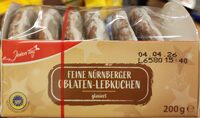 Feine Nürnberger Oblaten-Lebkuchen glasiert