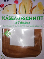 Käseaufschnitt in Scheiben