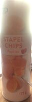 Stapel chips paprika