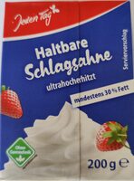 Haltbare Schlagsahne