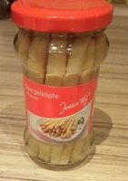 Spargelköpfe weiß geschält