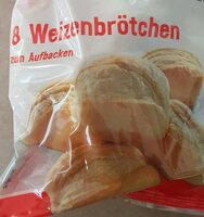 8 Weizenbrötchen zum Aufbacken