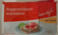 Roggenvollkornknäckebrot mit Sesam