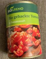 Bio gehackte Tomaten