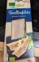 Forellenfilets, geräuchert, aufgetaut
