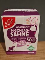 Laktosefreie H-Schlag-Sahne