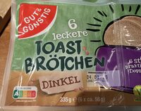 Toast Brötchen - Dinkel (2x 3 Stück, 235 g; pro 3 Stück aufgeführt)