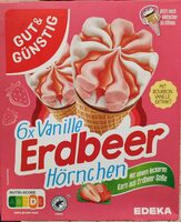 Vanille-Erdbeer Hörnchen